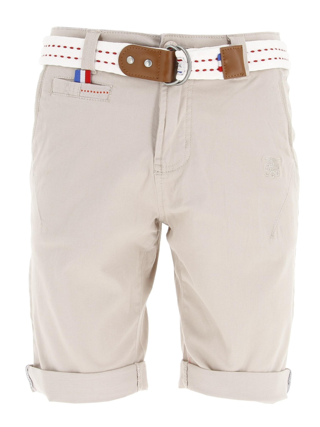Short avec ceinture gomino 1 gris clair homme - Legender's