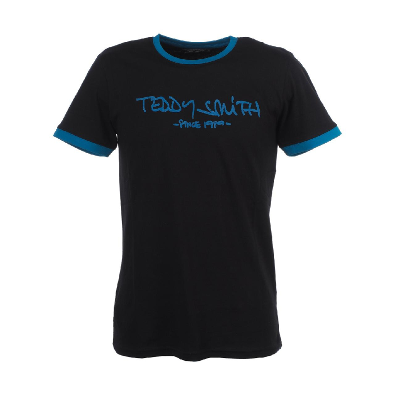 T-shirt ticlass basic noir/bleu homme - Teddy Smith