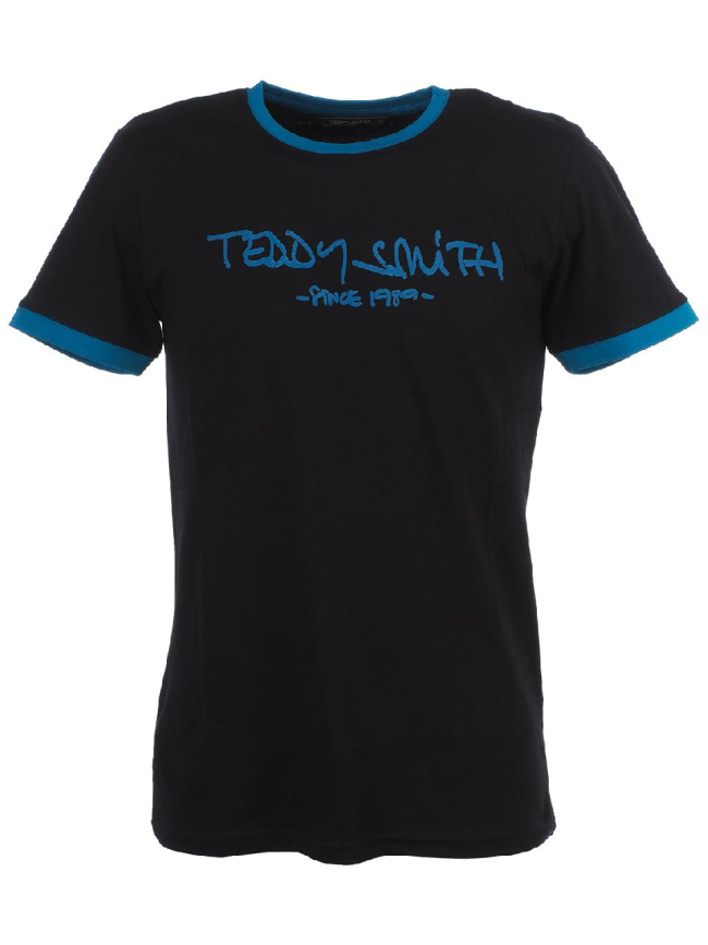 T-shirt ticlass basic noir/bleu homme - Teddy Smith