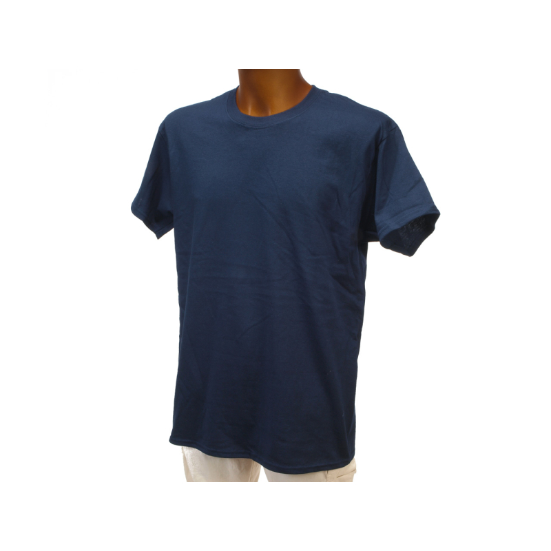 T-shirt basic uni heavy bleu marine homme - Gildan