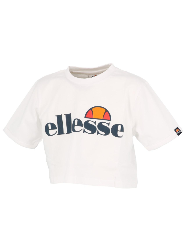 T-shirt crop nicky blanc fille - Ellesse