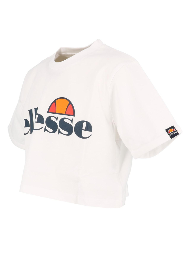 T-shirt crop nicky blanc fille - Ellesse