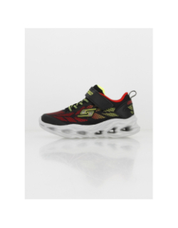 Baskets à scratch lumineuses vortex flash noir garçon - Skechers