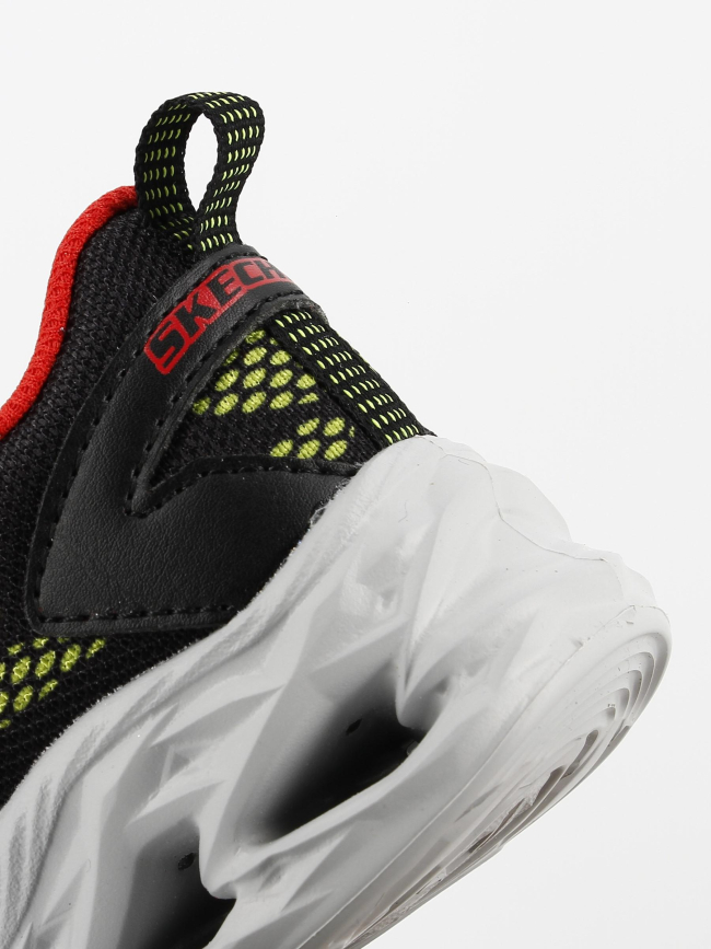 Baskets à scratch lumineuses vortex flash noir garçon - Skechers