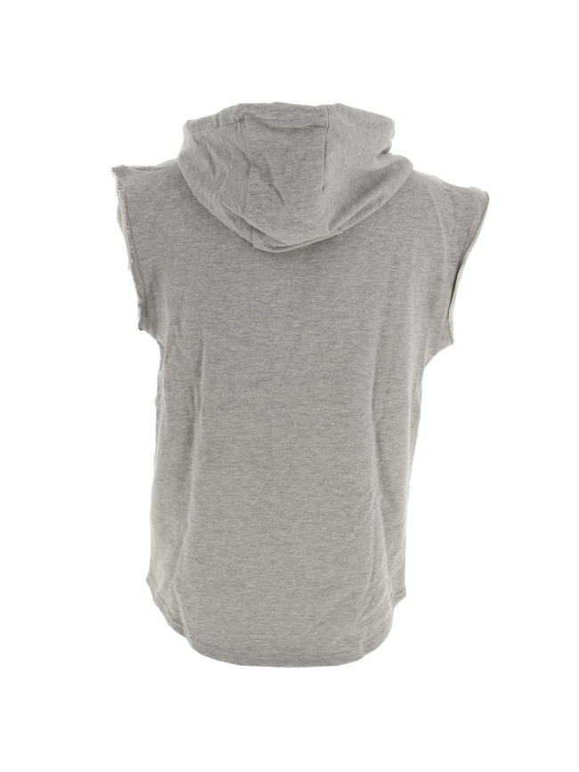 Sweat de boxe à capuche sans manche gris homme - Everlast