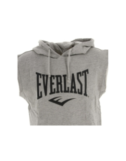 Sweat de boxe à capuche sans manche gris homme - Everlast
