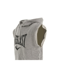 Sweat de boxe à capuche sans manche gris homme - Everlast