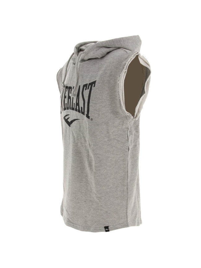 Sweat de boxe à capuche sans manche gris homme - Everlast