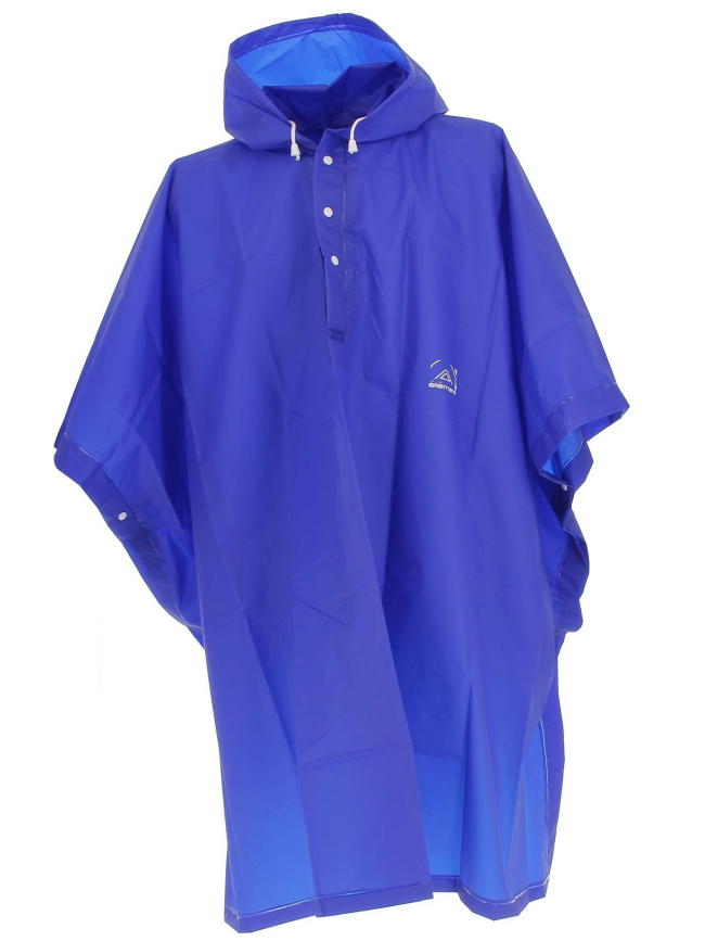 Poncho de pluie à capuche bleu - Elémenterre