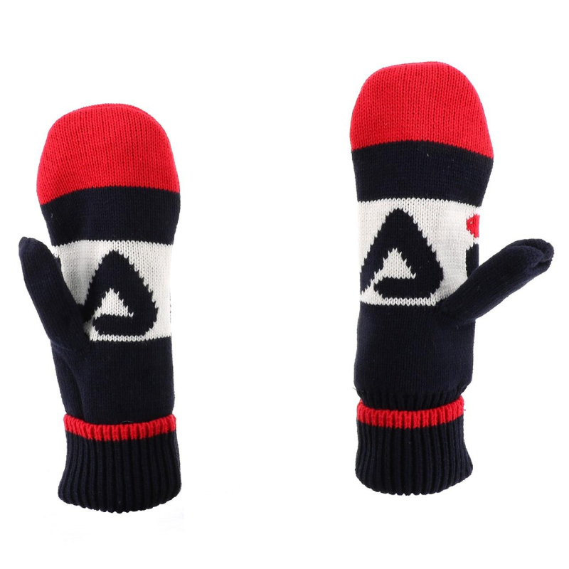 Mouffle molletoné logo rouge noir Fila - Main Image