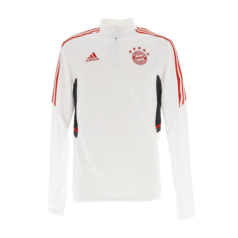 Sweat de football zippé bayern 2021.22 blanc homme - Adidas