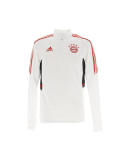 Sweat de football zippé bayern 2021.22 blanc homme - Adidas