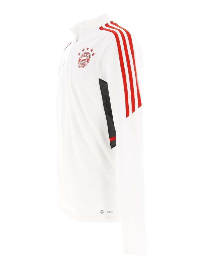 Sweat de football zippé bayern 2021.22 blanc homme - Adidas