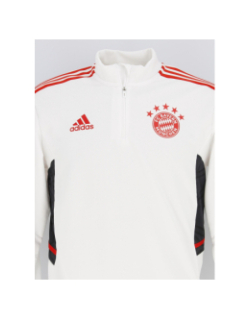 Sweat de football zippé bayern 2021.22 blanc homme - Adidas