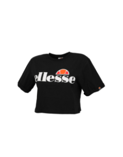 T-shirt crop alberta noir femme - Ellesse