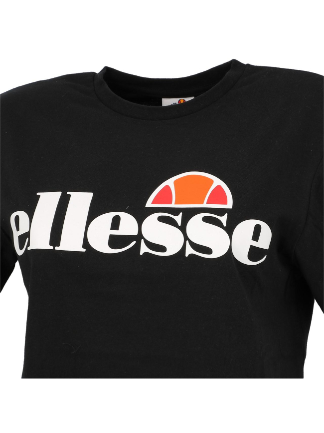 T-shirt crop alberta noir femme - Ellesse