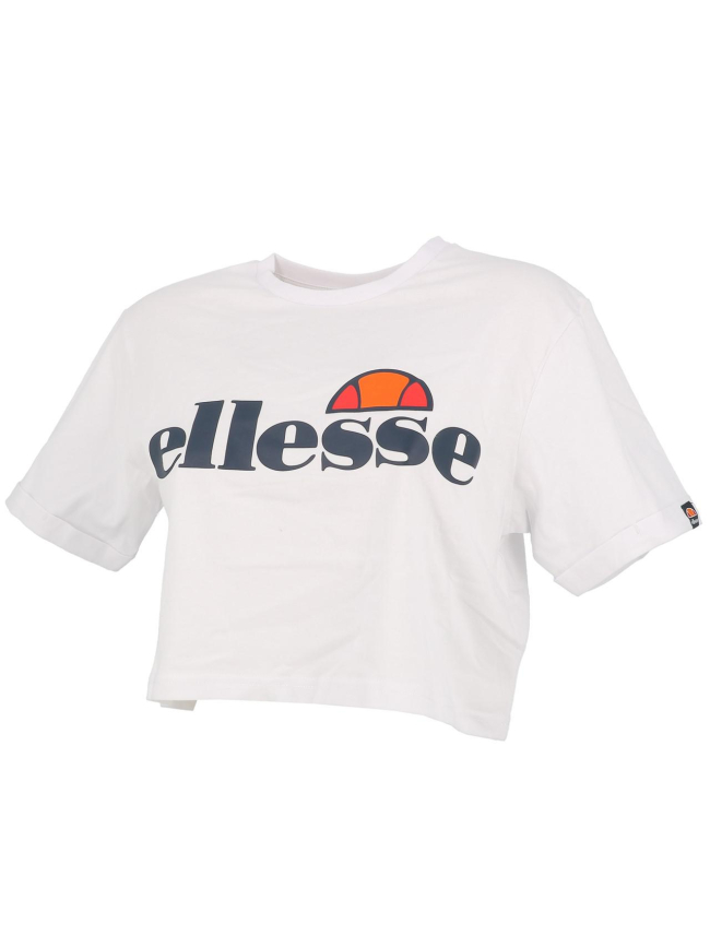 T-shirt crop alberta blanc femme - Ellesse