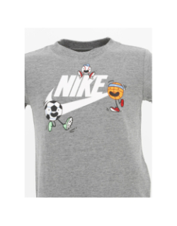 T-shirt émojis gris garçon - Nike