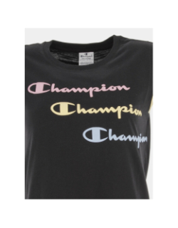 Débardeur logo court noir fille - Champion