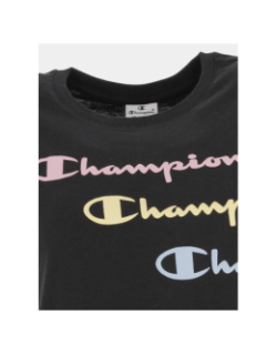 Débardeur logo court noir fille - Champion