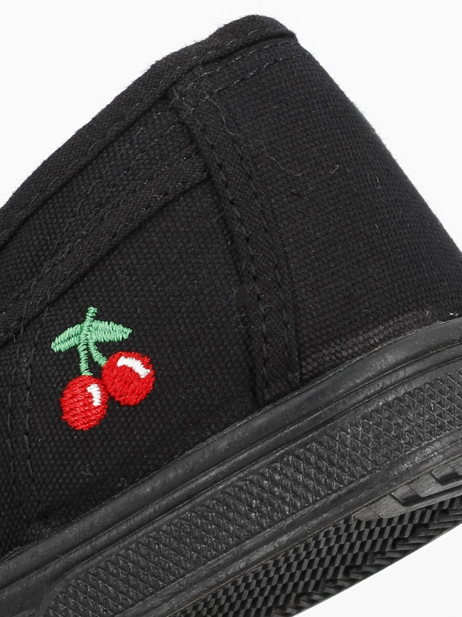 Chaussures en toile noir femme - Le Temps des Cerises