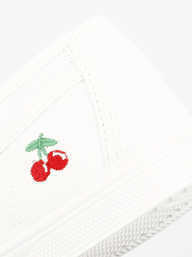 Chaussures en toile blanc femme - Le Temps des Cerises