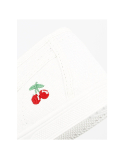 Chaussures en toile blanc femme - Le Temps des Cerises