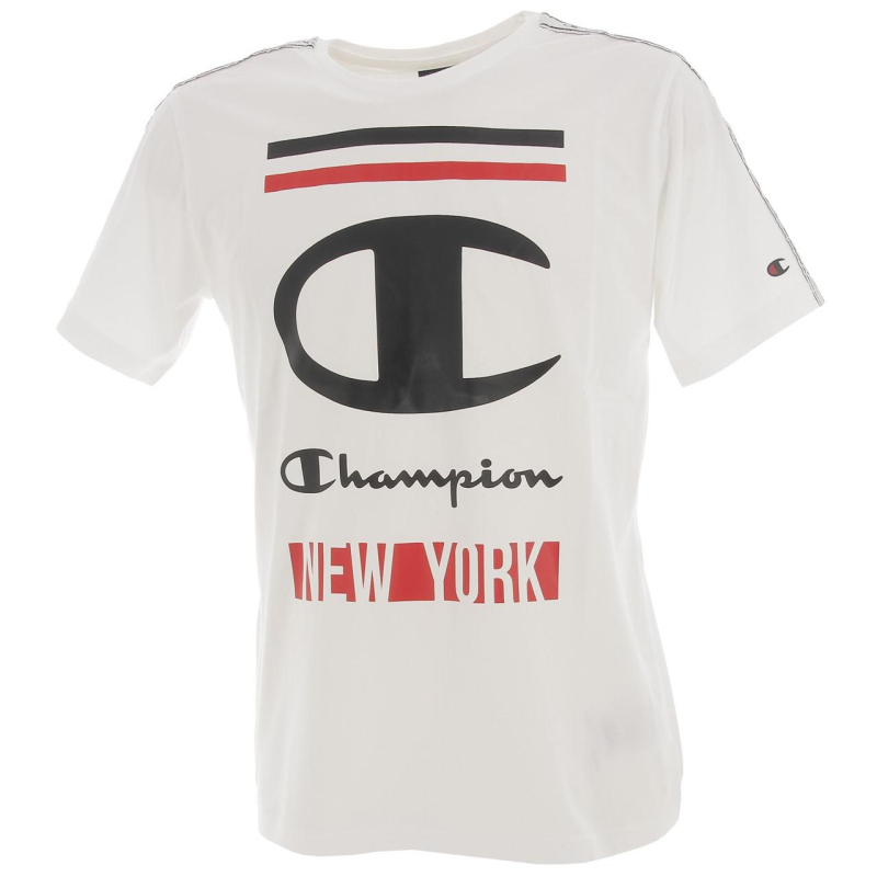 T-shirt tape biglogo blanc garçon - Champion