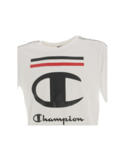 T-shirt tape biglogo blanc garçon - Champion