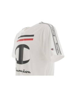 T-shirt tape biglogo blanc garçon - Champion