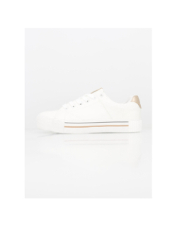 Baskets basses compensées tudy blanc doré femme - Kappa