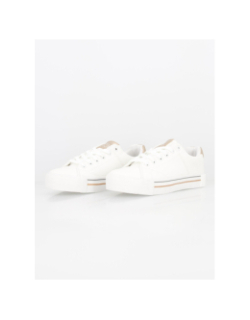 Baskets basses compensées tudy blanc doré femme - Kappa