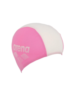 Bonnet de bain polyester rose/blanc fille - Arena