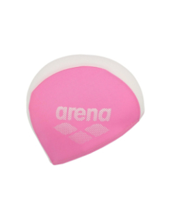 Bonnet de bain polyester rose/blanc fille - Arena