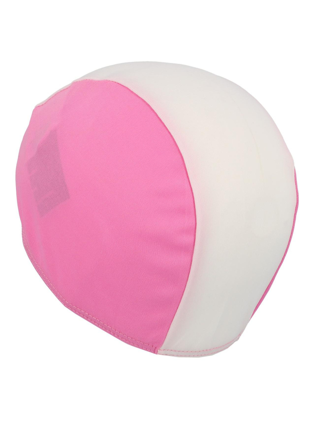 Bonnet de bain polyester rose/blanc fille - Arena