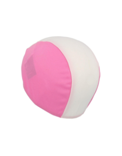 Bonnet de bain polyester rose/blanc fille - Arena