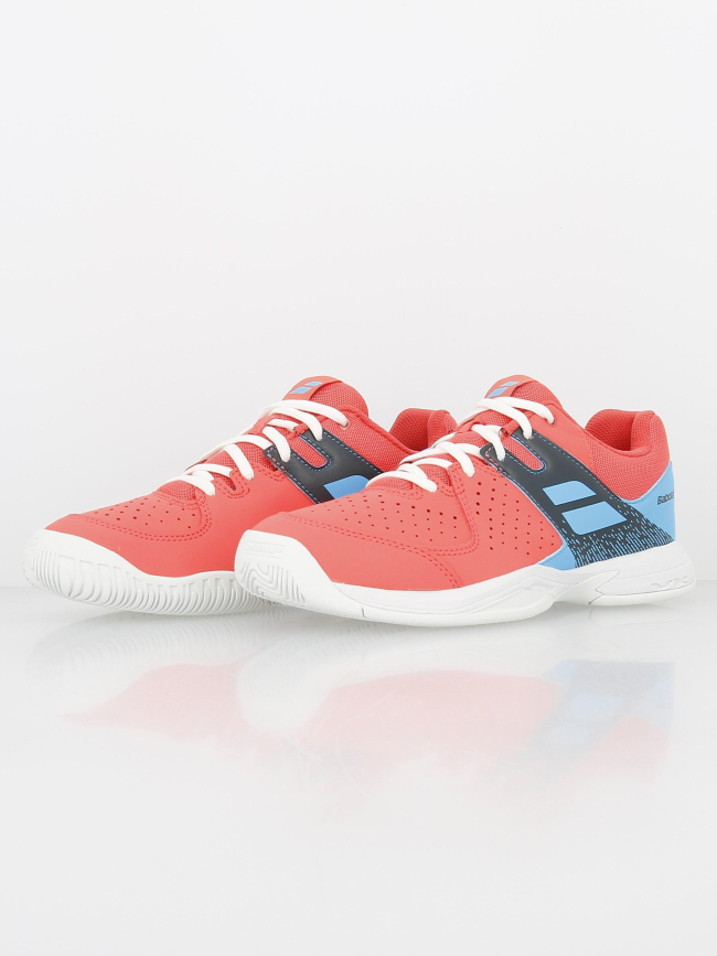 Chaussures de badminton pulsion rose fille - Babolat