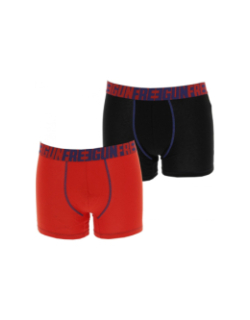 Pack 2 boxers noir/rouge homme - Freegun