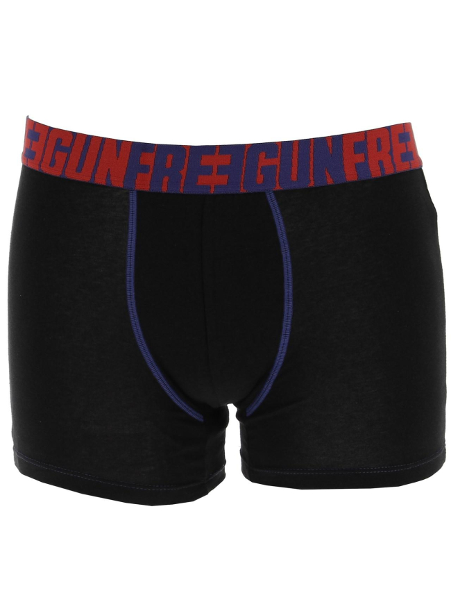 Pack 2 boxers noir/rouge homme - Freegun