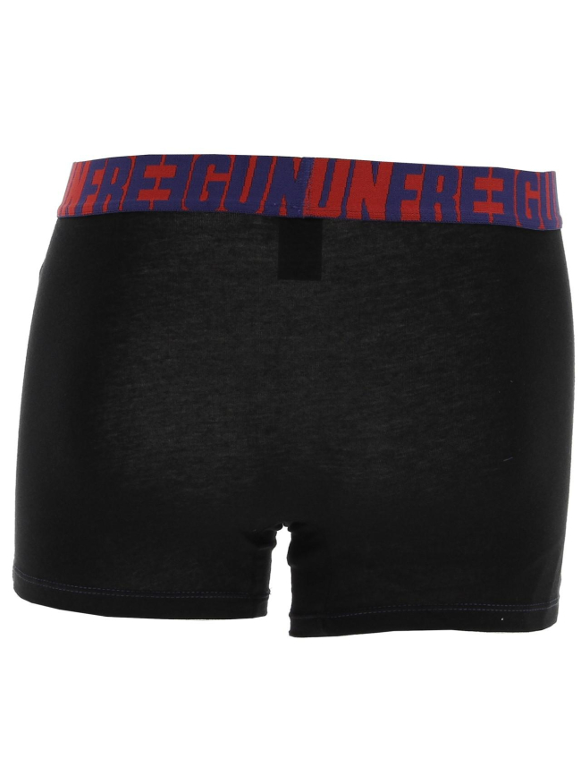 Pack 2 boxers noir/rouge homme - Freegun