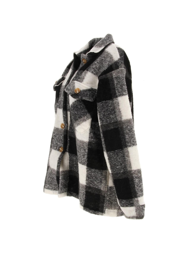 Surchemise épaisse lindy noir femme - Waxx