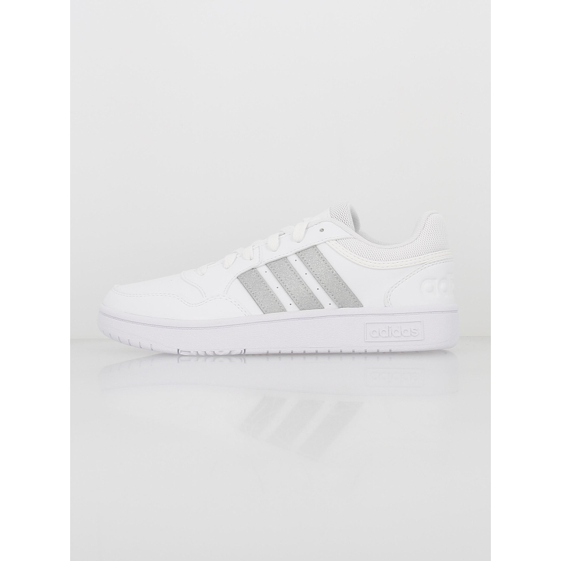 Baskets hoops blanc/argent femme - Adidas