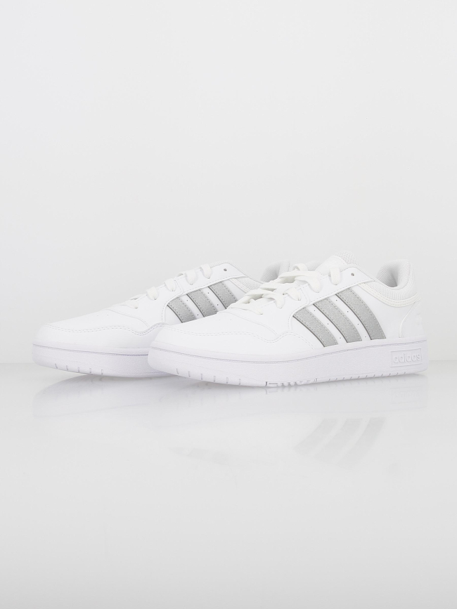 Baskets hoops blanc/argent femme - Adidas