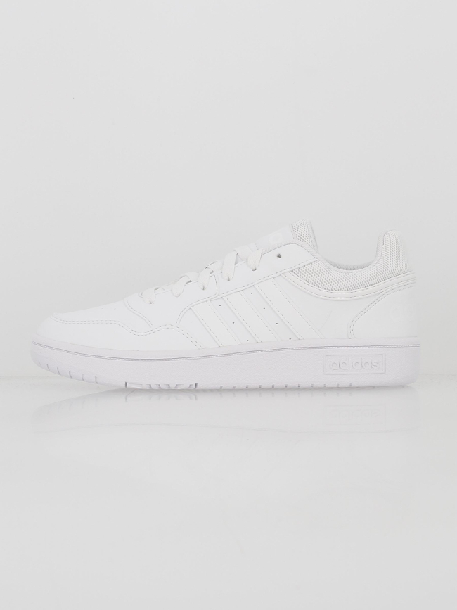 Baskets basses hoops 3.0 blanc enfant - Adidas
