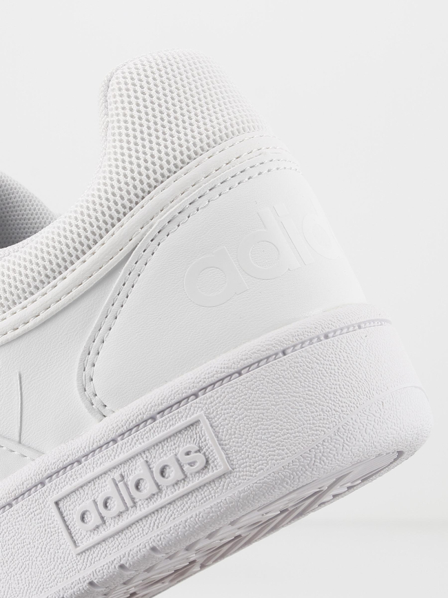 Baskets basses hoops 3.0 blanc enfant - Adidas