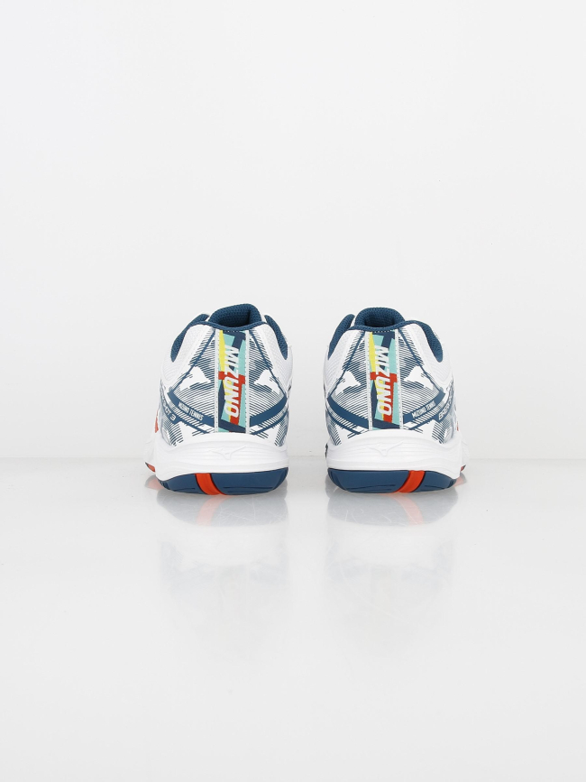 Chaussures de tennis breakshot blanc/multicolore homme - Mizuno