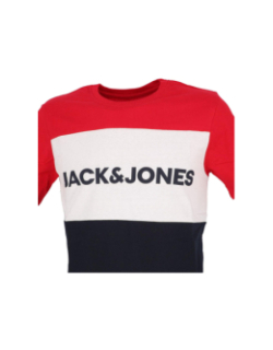 T-shirt logo block rouge homme - Jack & Jones