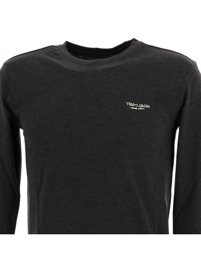 T-shirt manches longues the tee gris homme - Teddy Smith