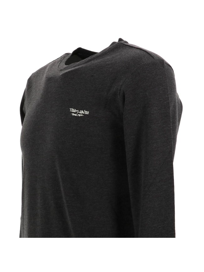 T-shirt manches longues the tee gris homme - Teddy Smith
