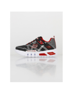 Baskets lumineuse à scratch light noir enfant - Skechers